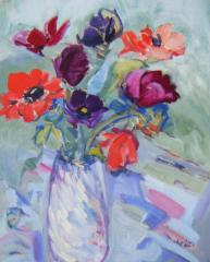 Vase of Primroses - click here to see an enlargement