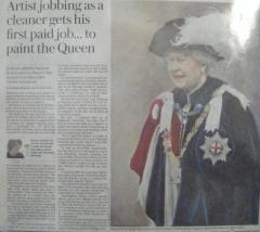 News of Alistair's portrait of The Queen - click here to see an enlargement